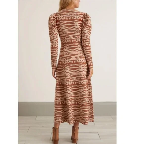 Ulla Johnson Andromeda Midi Jacquard Dress - Picture 4 of 16